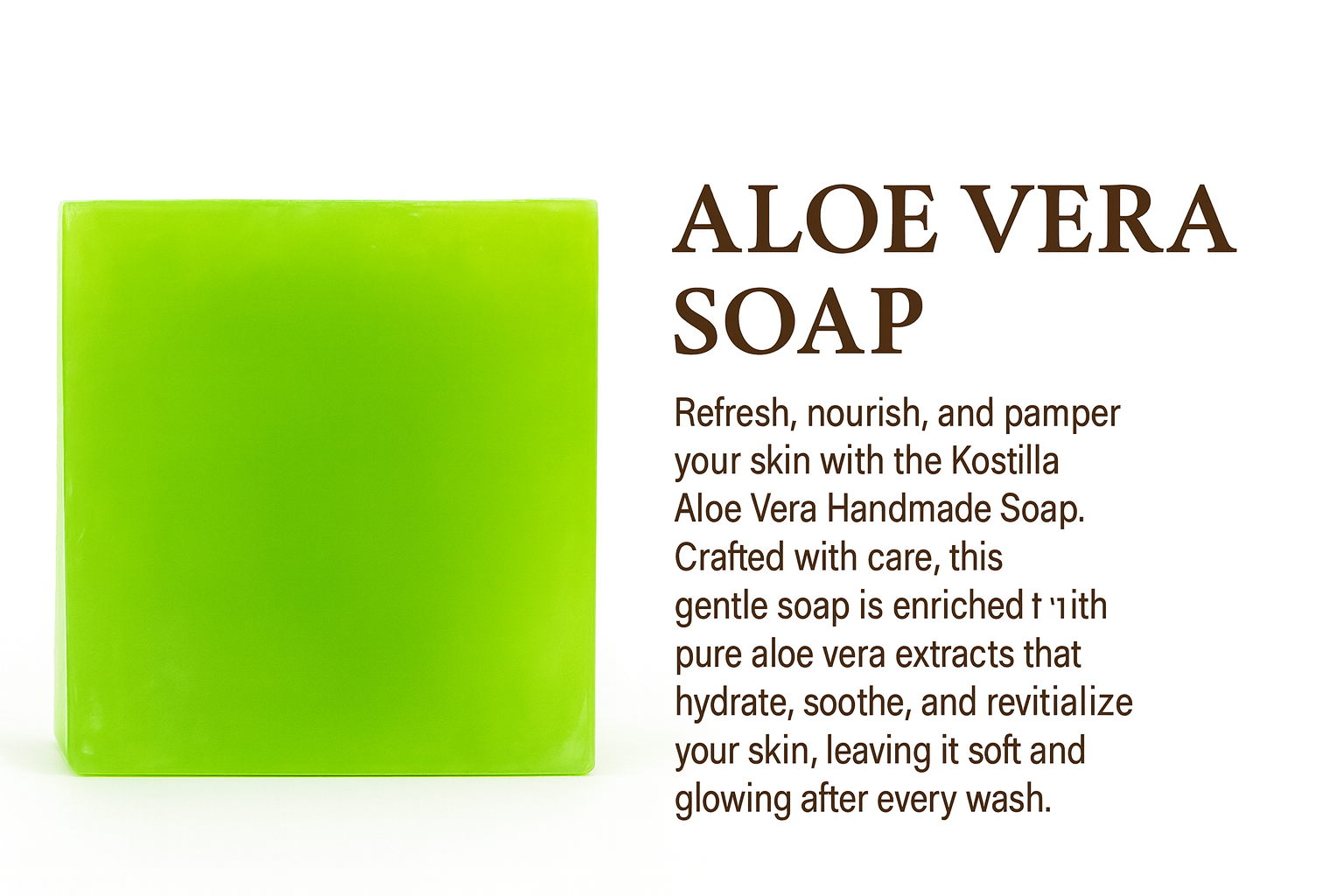 Kostilla Aloevera Bathing Soap - Pack of 3 (300g)