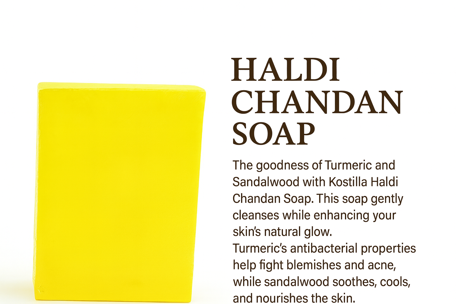 Kostilla Haldi Chandan Bathing Soap - Pack of 3 (300g)