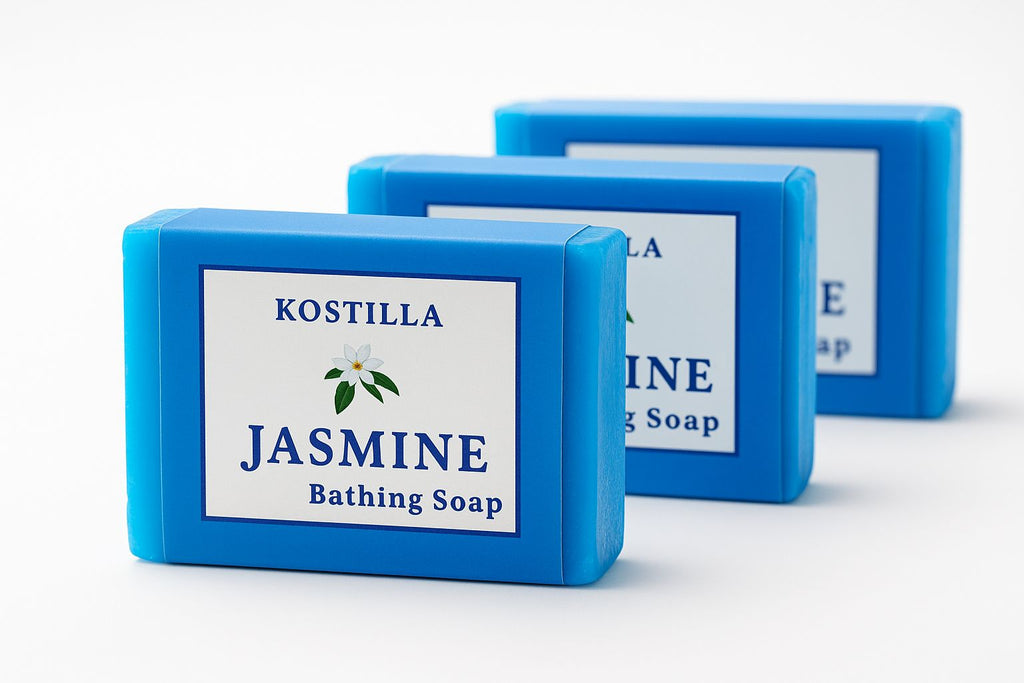 Kostilla Jasmine Bathing Soap - Pack of Pack of 3 (300g)