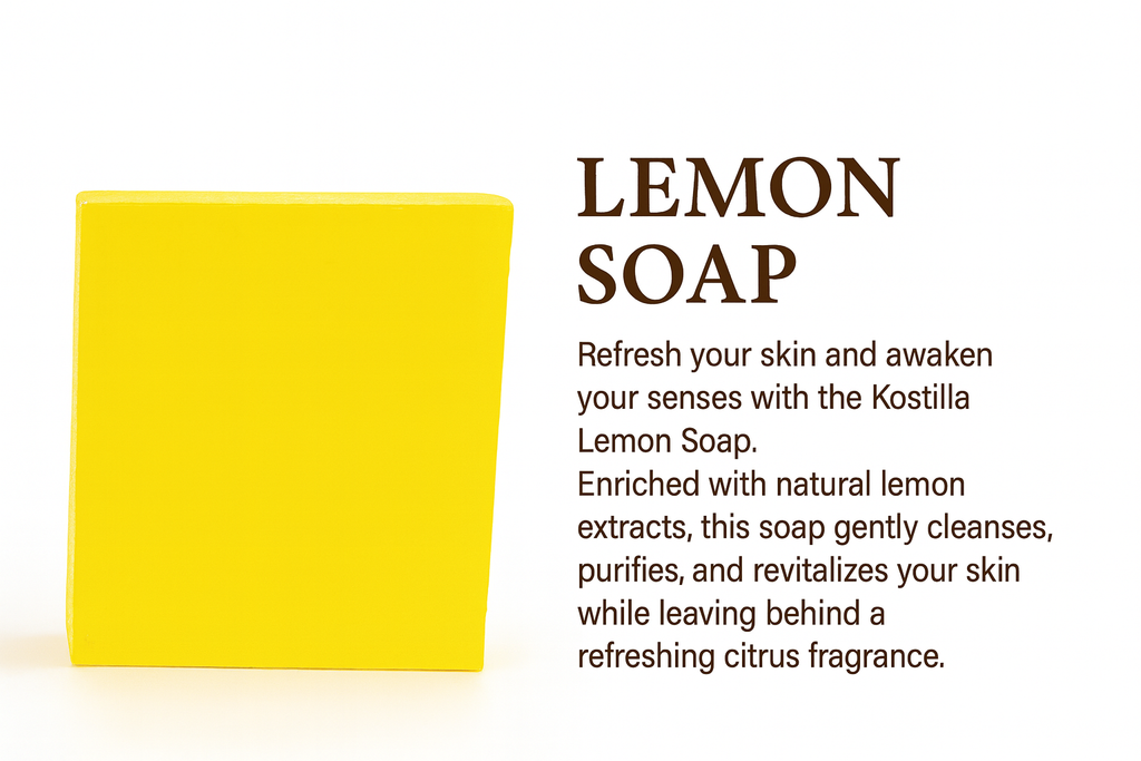 Kostilla Lemon Bathing Soap - Pack of 3 (300g)