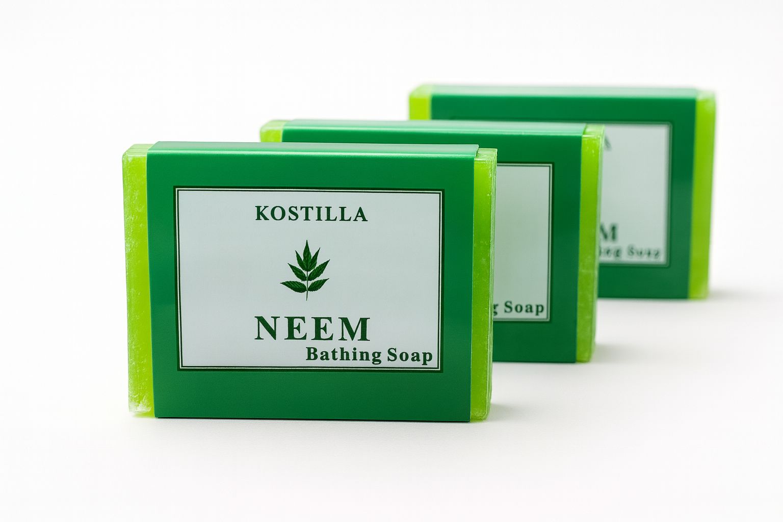 Kostilla Neem Bathing Soap - Pack of 3 (300g)