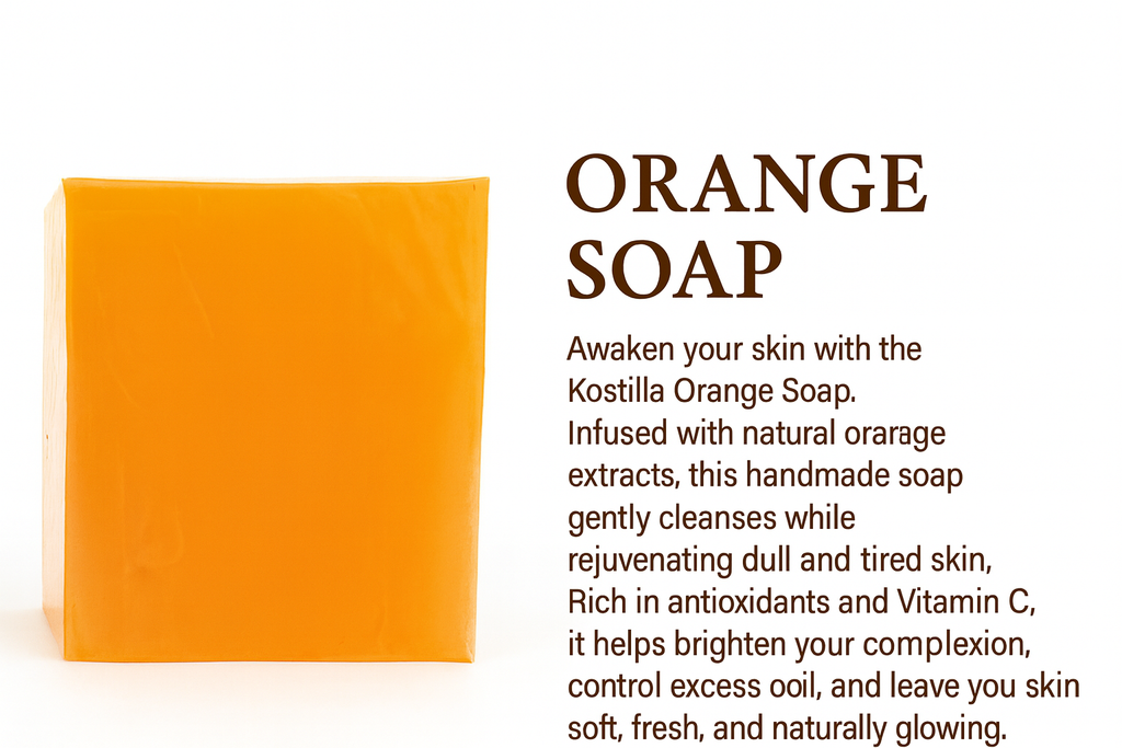 Kostilla Orange Bathing Soap - Pack of 3 (300g)