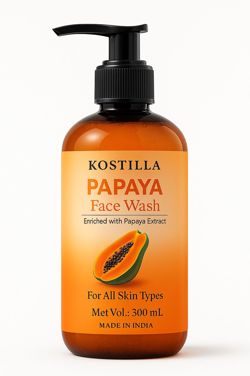 Kostilla Papaya Face Wash - Pack of 1 (300ml)
