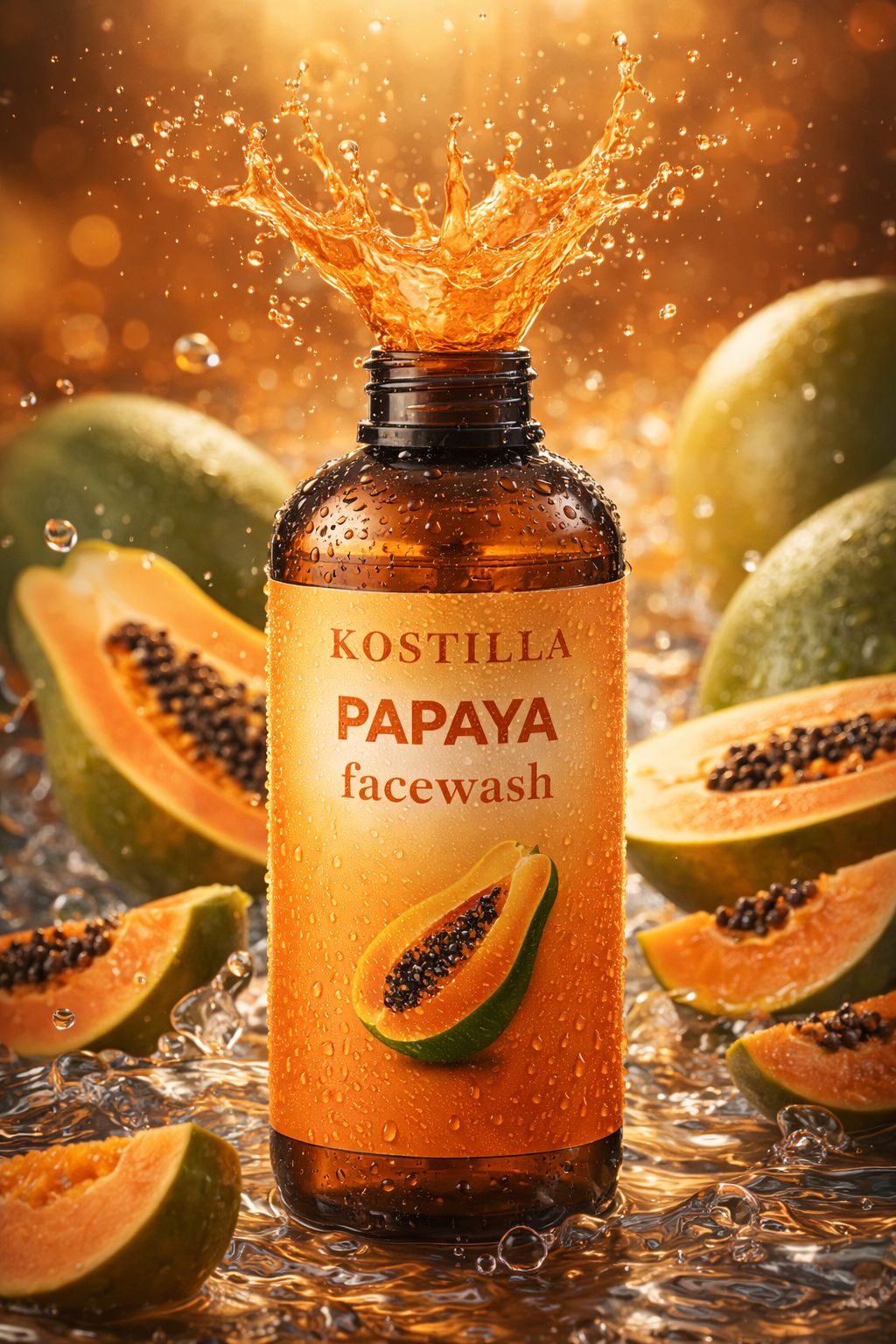 Kostilla Papaya Face Wash - Pack of 1 (300ml)