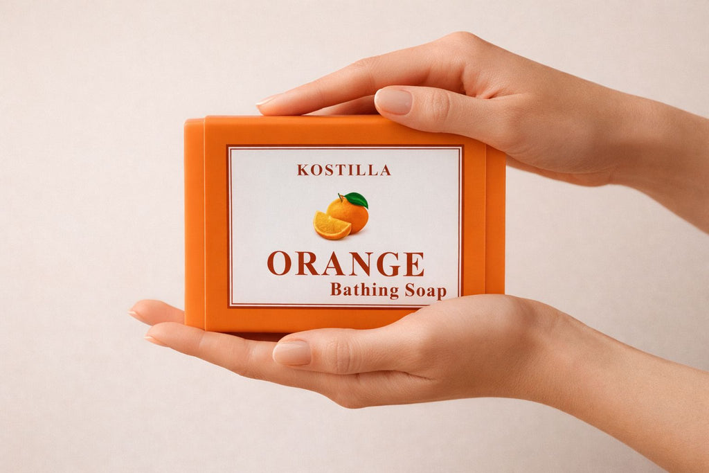 Kostilla Orange Bathing Soap - Pack of 3 (300g)