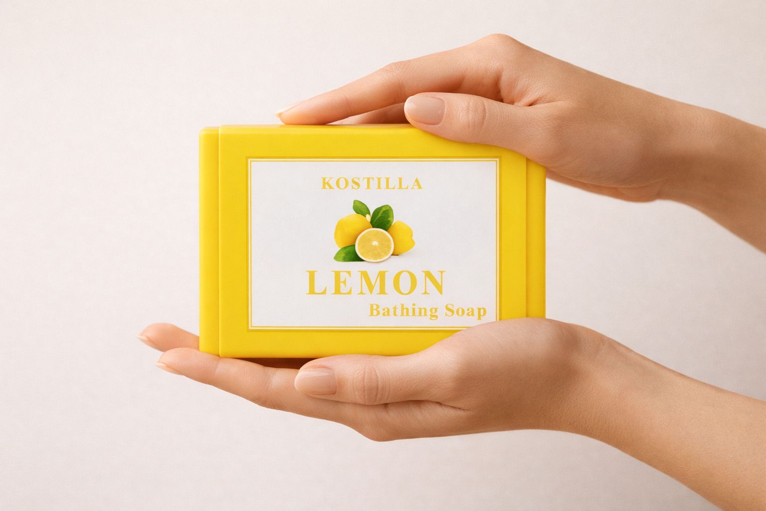 Kostilla Lemon Bathing Soap - Pack of 3 (300g)