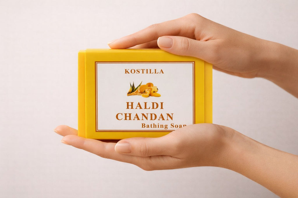 Kostilla Haldi Chandan Bathing Soap - Pack of 3 (300g)