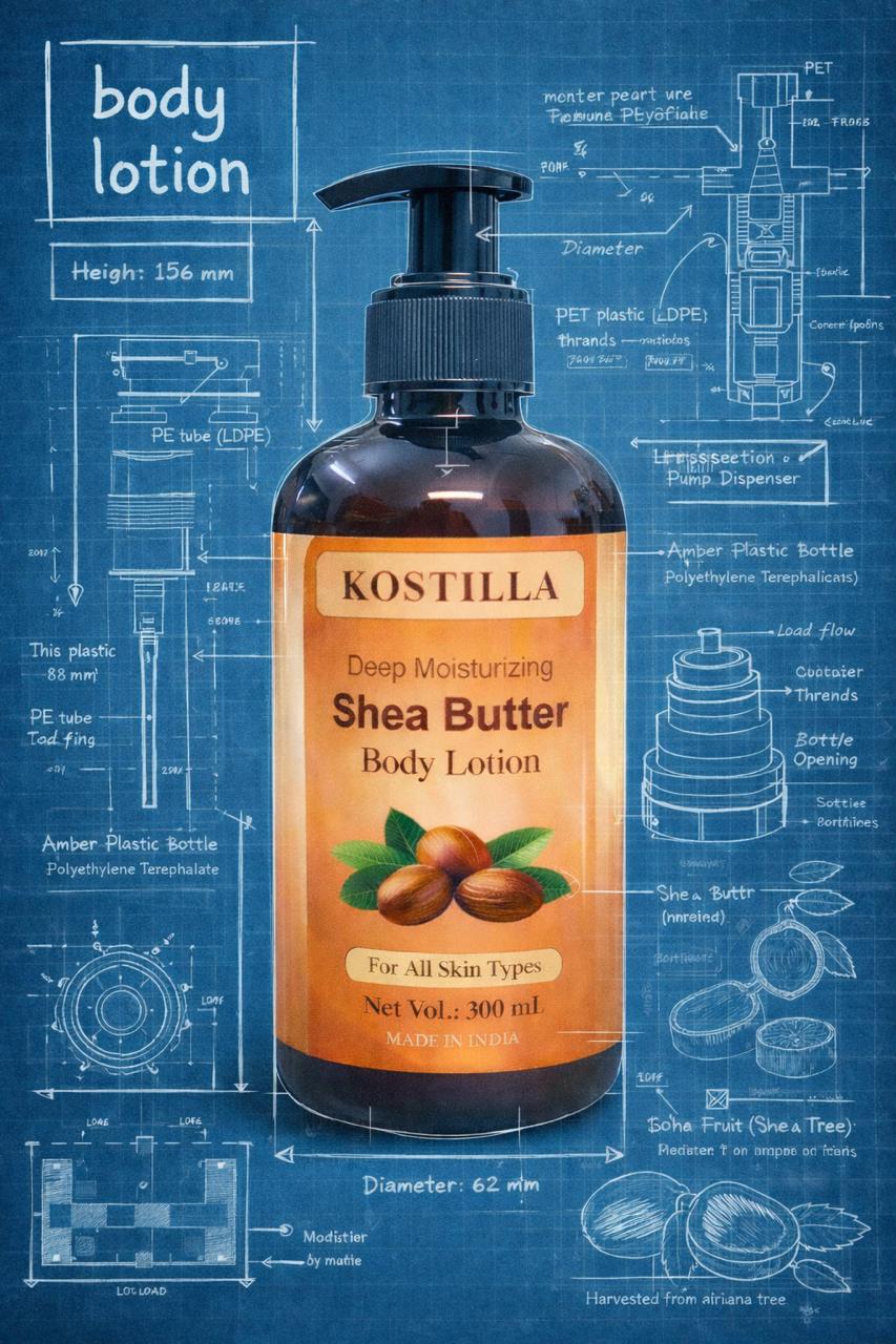 Kostilla Shea Butter Body Lotion - Pack of 1 (300ml)